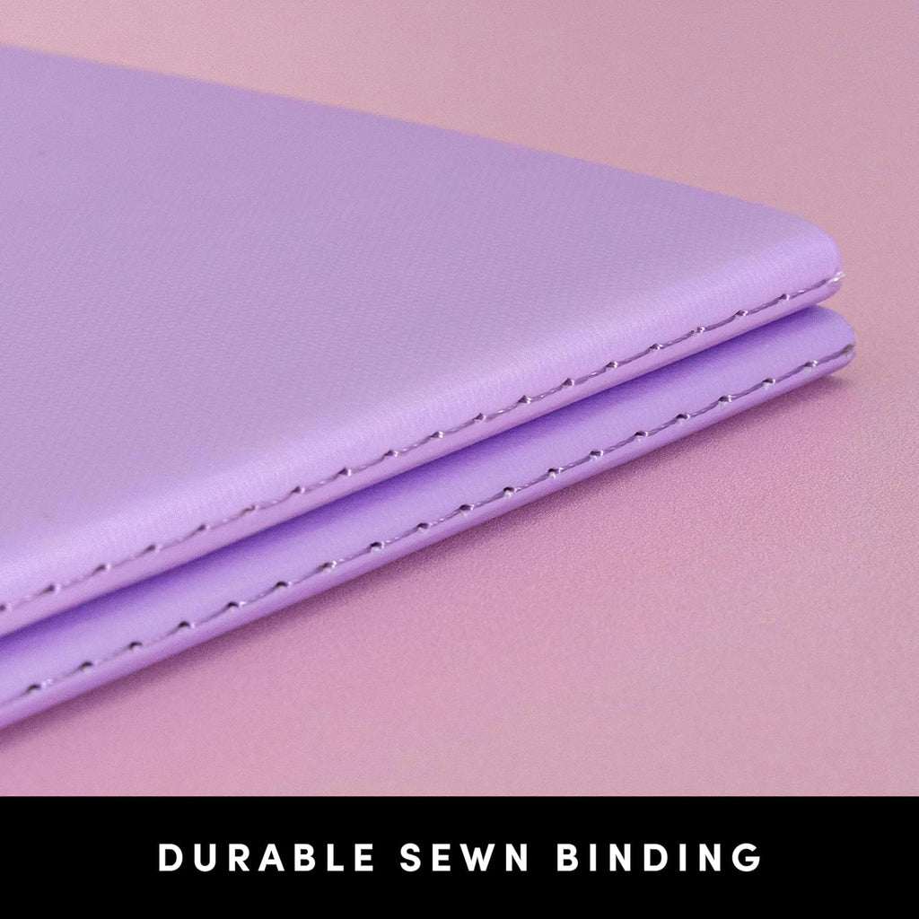 PAPERAGE Soft Cover Lined Journal Notebook, 2 Pack, (Burgundy), 100 Pages, Large 7.5 inches x 9.5 inches, College Ruled, Ideal for Note Taking & Travel Journal