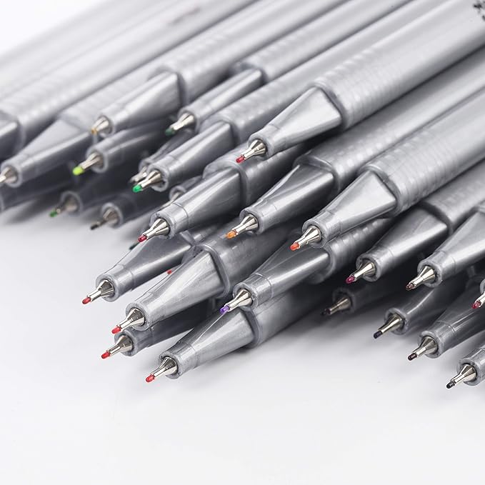 Mr. Pen- Pens, Fineliner 36 Pack, 0.4 mm, Pens Fine Point, Colored Journal Journals Supplies, Bible Pen Set, Art Writing Tip Markers