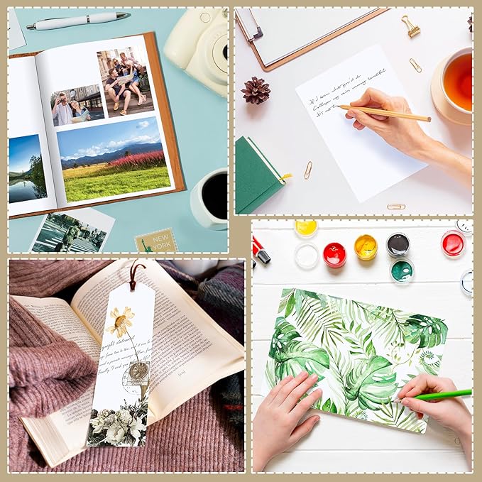 30 Sheets White Cardstock Paper 8.2 x 11.6, 230gsm/85lb Card Stock Paper for Scrapbook, Craft, Cards Making, Menus, Invitations