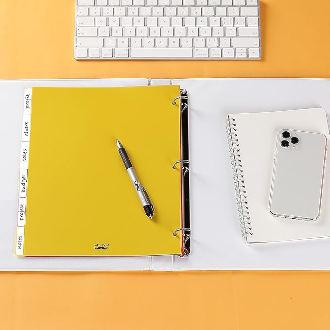 Mr. Pen- Binder Dividers - 6 Tab Dividers, Pack of 2 Sets (12 Dividers Total) for 3 Ring Binder