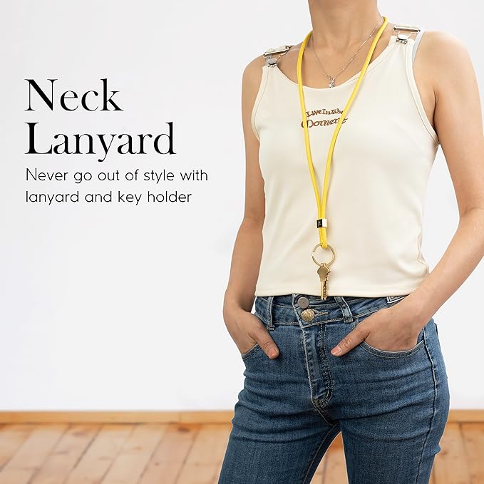 SENLLY Neck Lanyard Strap for Keys, Original Minimalist Design KeyChain Holder