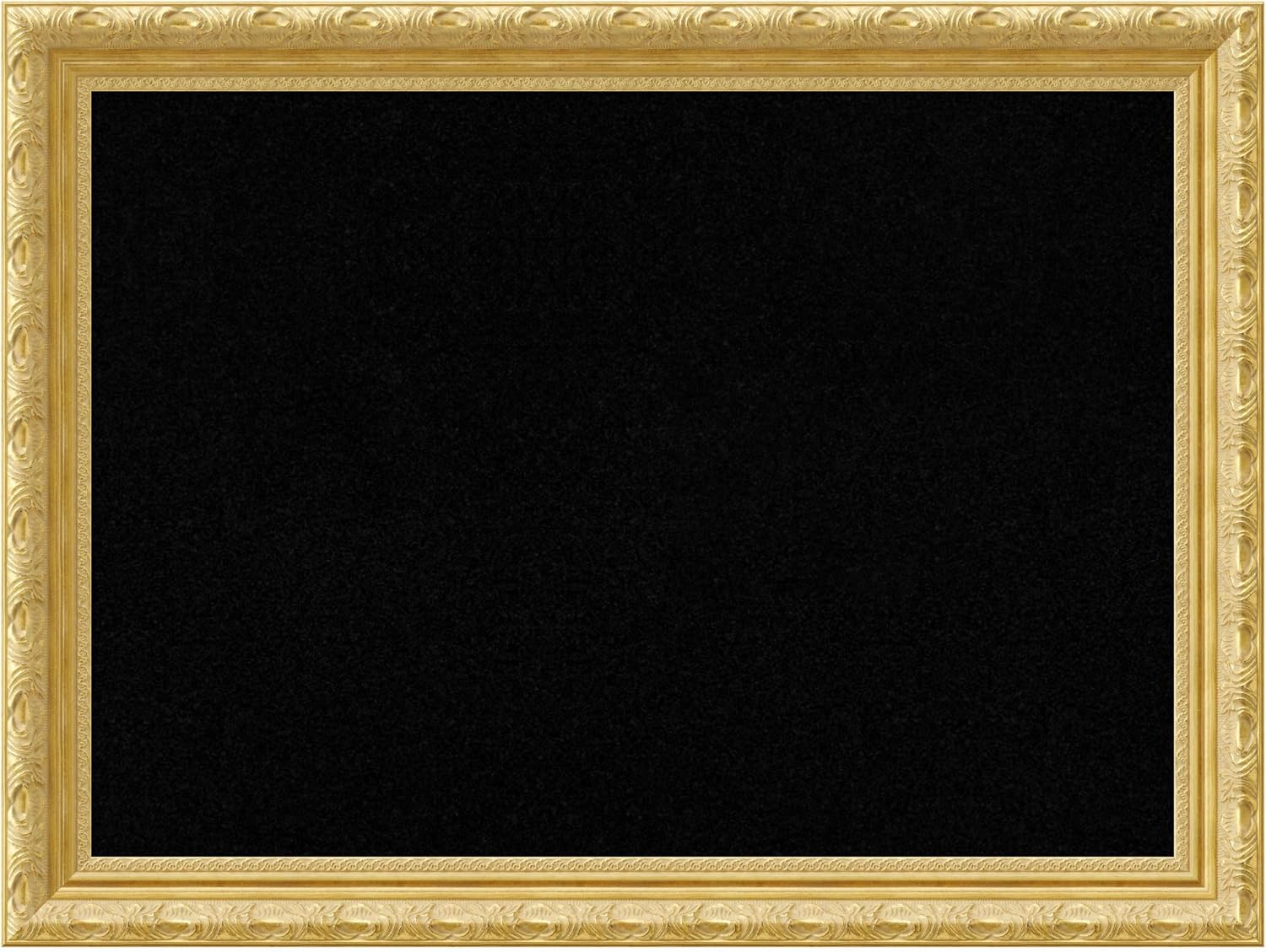 Amanti Art Black Cork Board for Wall, 24x32 Vision Board with Gold Wood Frame, Medium Corkboard Office Decor for Home Organization, Traditional Corkboard Pinboard to display items for home