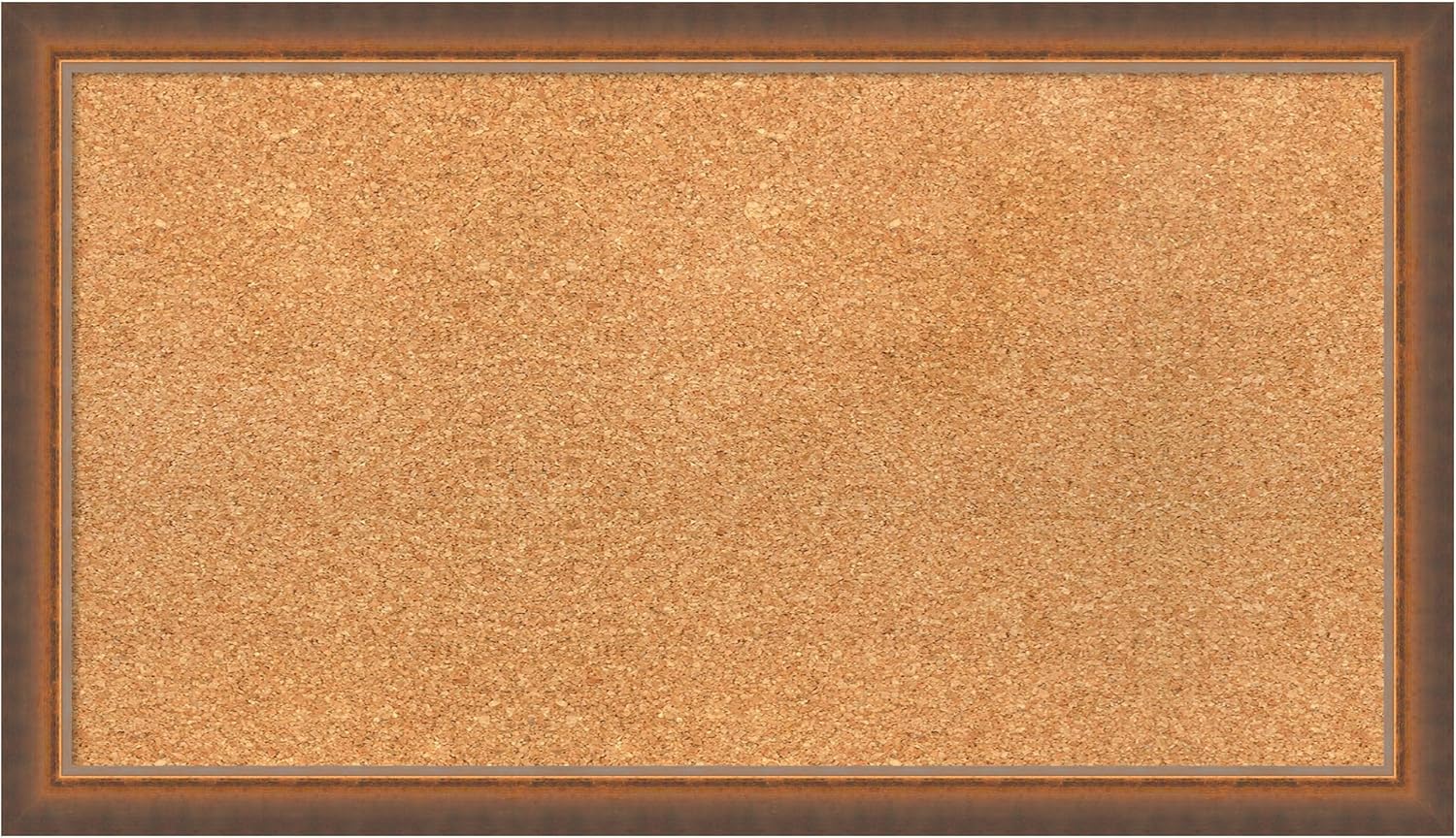 Amanti Art Natural Cork Board for Wall, 16x28 Vision Board with Bronze Frame, Medium Corkboard Office Decor for Home Organization, Modern Corkboard Pinboard to Display Items for Home Organization in