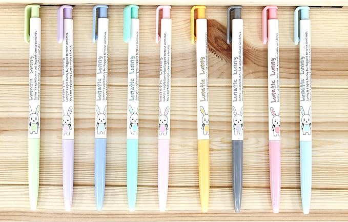 ZEESOON Xeno Lunatic Lunny 0.38mm Slim Ball Point Pen Dozen Box 12 Pcs, Made in Korea (Purple 12pcs)