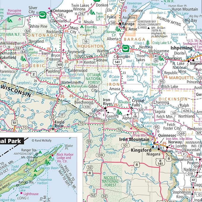 Rand McNally Easy to Fold: Michigan Laminated Map