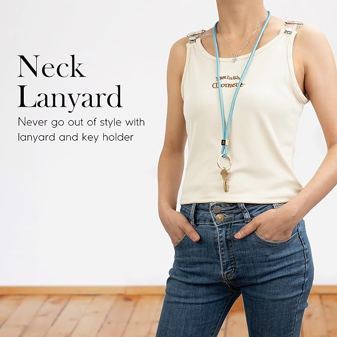 SENLLY Neck Lanyard Strap for Keys, Original Minimalist Design KeyChain Holder