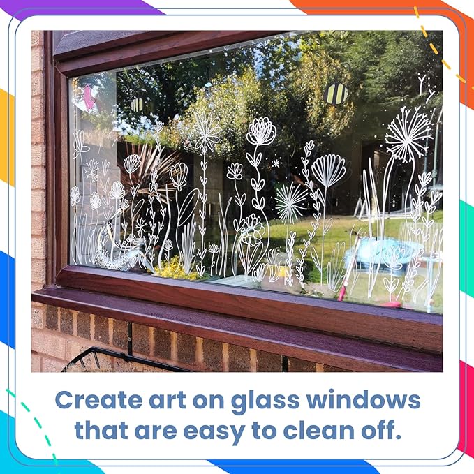 Chalkola White Chalk Markers for Blackboard, Chalkboard Sign, Window, Bistro, Car, Glass (5 Pack 6mm) - Liquid Chalkboard Markers Erasable - Paint Chalk Pens Washable Ink Reversible Tip