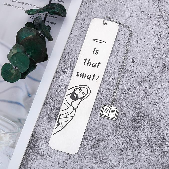 is That Smutt Jesus Bookmark Funny Bookmarks for Women Smut Bookmark for Book Lover Stocking Stuffers for Men Women, White Elephant Gifts for Adults, Humor Peeking Jesus Book Marker Easter Christian