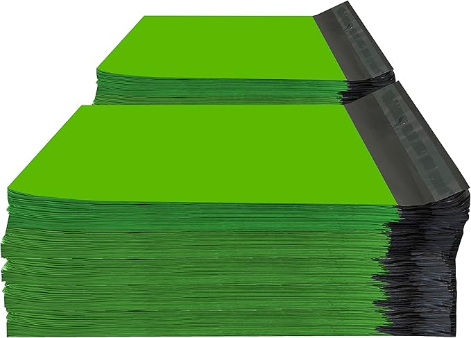 Colored Poly Mailers Pack of: (Green, 7.5" x 10.5" pack of 1000) Be creative with your packaging with Colored mailers