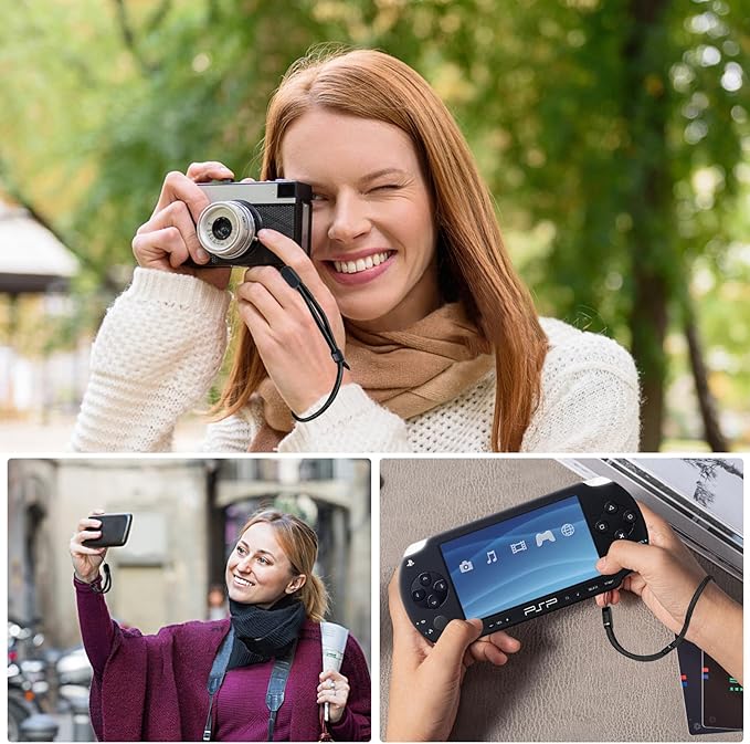 Wrist Strap Lanyard, 8 Pack Adjustable Wristlet Phone Lanyards for Keys, Cell Phone, Camera, USB Flash Drives, Flashlight, Keychain, ID Name Tag Badge(Black)