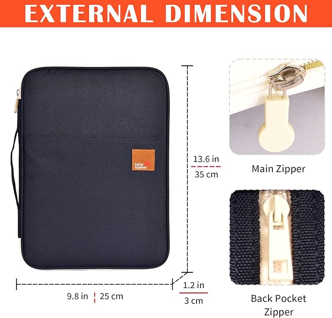 Lanola A4 Document Bags Portfolio Waterproof Business File Holder Travel Gear Organizer Electronics ccessories Bag