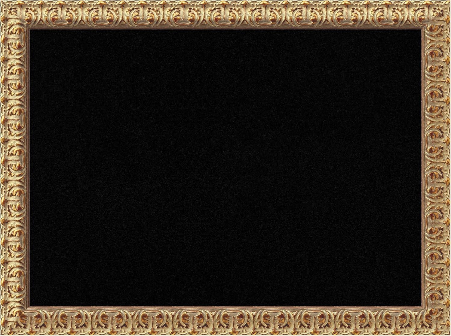 Amanti Art Black Cork Board for Wall, 23x31 Vision Board with Gold Wood Frame, Medium Corkboard Office Decor for Home Organization, Traditional Corkboard Pinboard to display items for home