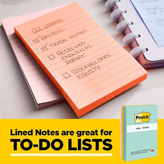 Post-it Notes, 3 in x 3 in., 3 Sticky Notes Pads, 50 Sheets per Pad, Poptimistic Collection, School Supplies and Oﬃce Products, The Original Post-it Note