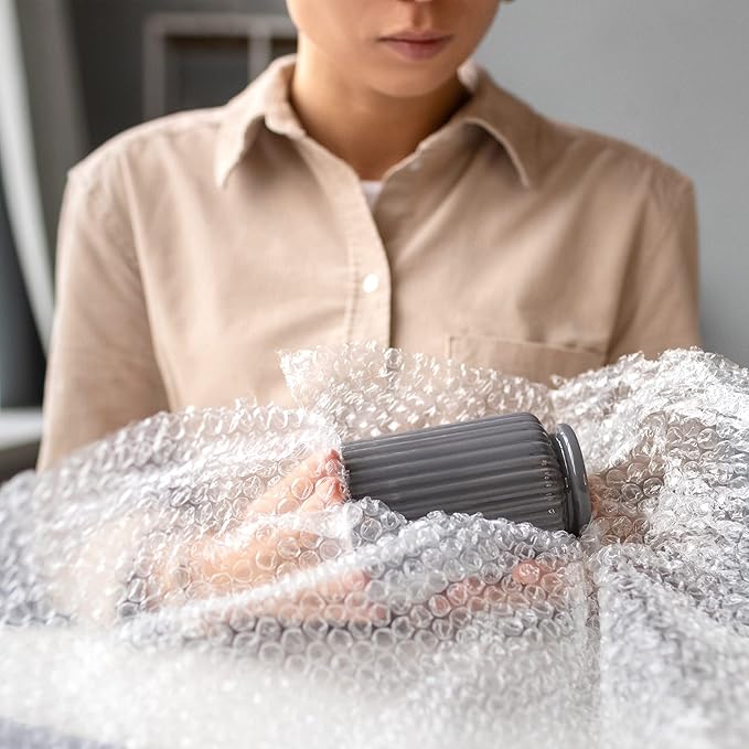 Yens Bubble Cushioning Rolls Packing Materials, 3/16" AIR Bubble,700 FT, 12 inch width Perforated every 12" (700ft- 12, Clear)