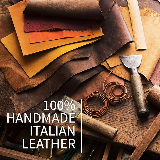 Maruse Italian Leather Executive Padfolio, Folder Organizer with Magnetic Closure and Writing Pad, Handmade in Italy, Black