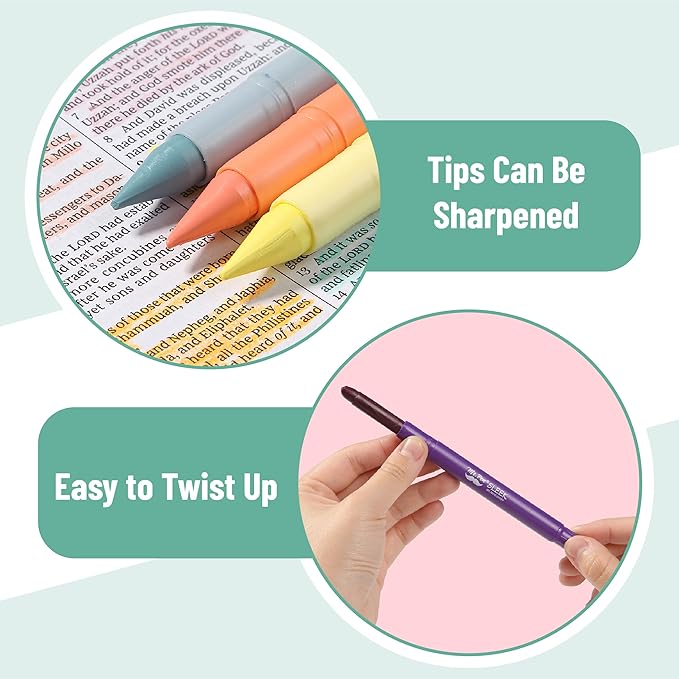 Mr. Pen- Gel Highlighter, 16 Pack, Morandi and Vibrant Colors, Bible Highlighters No Bleed Highlighters, Bible Highlighter, Bible Markers, Gel Highlighters for Bibles, Highlighter