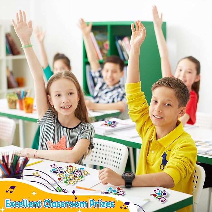 CJiangpo 60Pcs Music Mini Eraser for Kids Bulk - Musical Note Pencil Rubber Eraser Novelty 3D Desk Puzzle Music Themed Birthday Party Favors Filler Kids Back to School Classroom Prizes Gifts