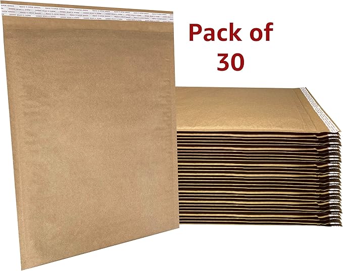 Honeycomb paper padded envelope sealable mailers (30, #7-14.25" x 19")