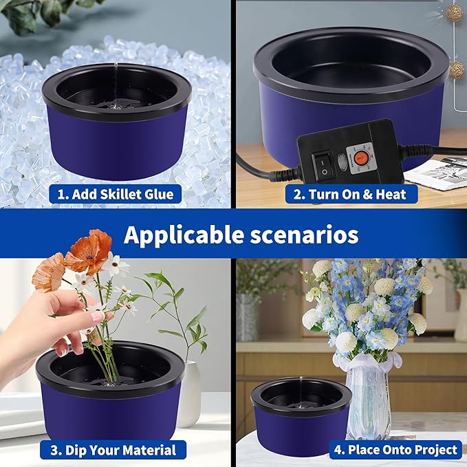 Hot Melt Glue Pellets Pan Glue Pellets, 1 lb, Low Draw, for use with the ZFYOUNG Glue Frying Pan, Great for crafts and DIY projects, no glue gun required