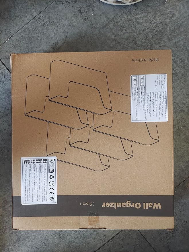 YOHOM No Drilling File Holders (Matte Black 5)