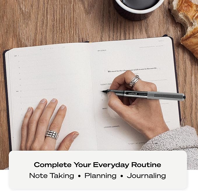 Uni-Ball 60384 uni-ball Vision Rollerball Pens, Fine Point (0.7mm), Pink, 12 Count