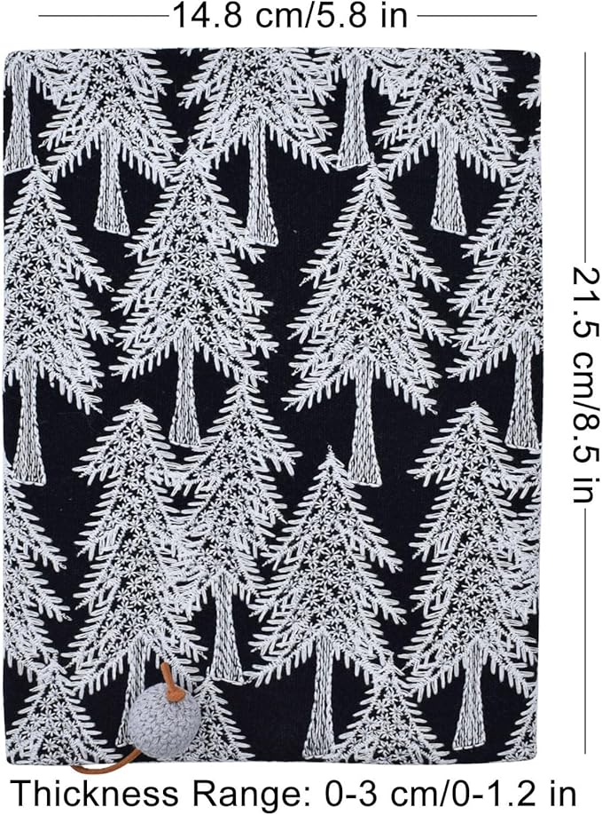 BLBMH Tree Book Covers for Paperbacks Adjustable Fabric Book Sleeve Cover Protector Fit for 5.5x8.2 inch Hardcover Softcover Book Novels Notebook - BC48