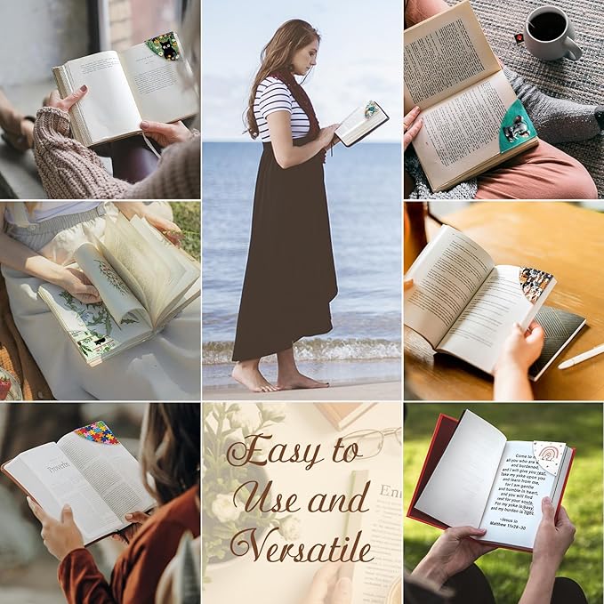 Sunflower Corner Bookmarks, Funny Leather Book Accessories for Book Lovers, 3 Pcs Reading Book Page Markers for Women Men Student Teacher Girls Boys Kids Retirement Birthday Gifts