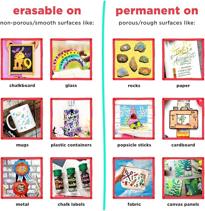 Chalkola Neon Car Window Markers - 10 Chalk Pens (with Gold, Silver) - 3 in 1 Nib, 15mm Jumbo Tip - Washable Liquid Chalk Markers for Blackboard, Chalkboard, Glass, Cars - Erasable Window Glass Pens