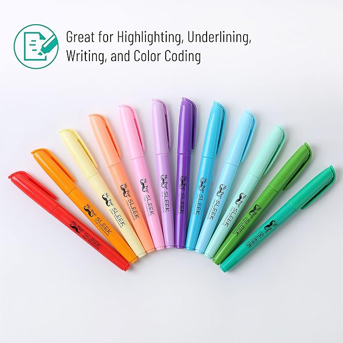 Mr. Pen- Highlighter Set, 144Pack, Pastel Highlighters Chisel Tip, Bulk Highlighters Assorted Colors, Colored Highlighters Bulk, Highlighters No Bleed, Colorful Highlighters Pastel, Highlighter Pens