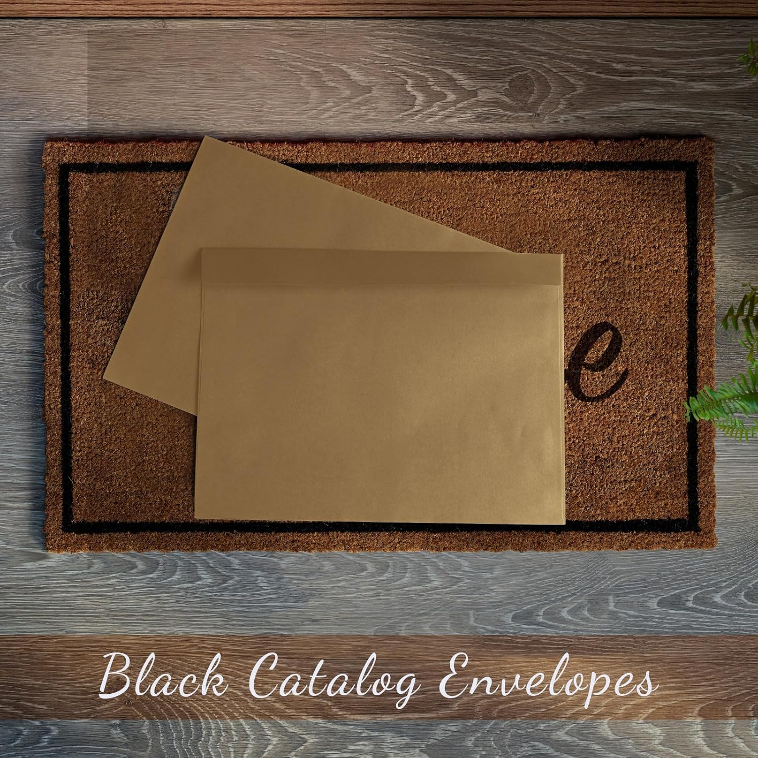 Crtiin 100 Pcs 9 x 12 Open End Booklet Envelopes 80 lb 120gsm Catalog Envelopes with Closure for Mailing Catalog Financial Document Magazine Pamphlet Business(Kraft Paper Color)