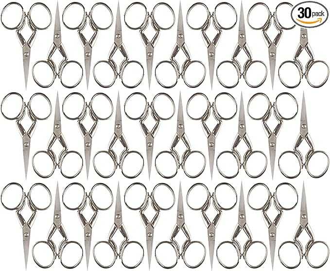 JubileeYarn JubileeYarn Leg Shaped Embroidery Scissors - Silver - 30 Scissors