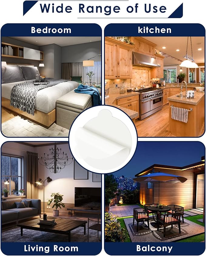 50Pack 4.3 Inches Replacement Glue Boards, Refillable Glue Boards Round Sticky Compatible for Katchy, Fenun, FVOAI, MOAHUNT Most Models Indoor Outdoor Lamp