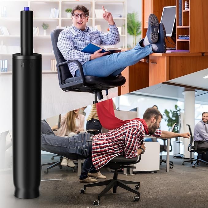 Sytopia Office Chair Cylinder Replacement - Heavy Duty Pneumatic Gas Lift Piston for Desk Chairs and Gaming Chairs - Universal Fit (11.5" ~ 17.5")