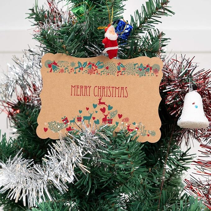 50 Pack Blank Kraft Cards Cardstock Thick Paper Brown Greeting Cards for DIY Gift Card Menus, Baby Shower and Wedding Invitations (Kraft Color, 5x7IN)