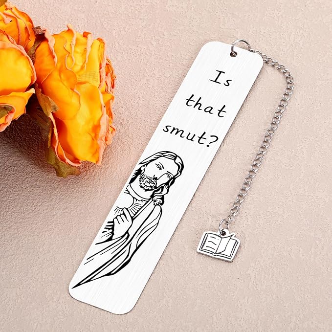 is That Smutt Jesus Bookmark, Book Marks for Reading Men, Smut Bookmark, Booktok Accessories, Bookish Items, Funny Gag Bookmarks, Book Accessories for Reading Lovers, Book Lovers Gifts, Bookish Gifts