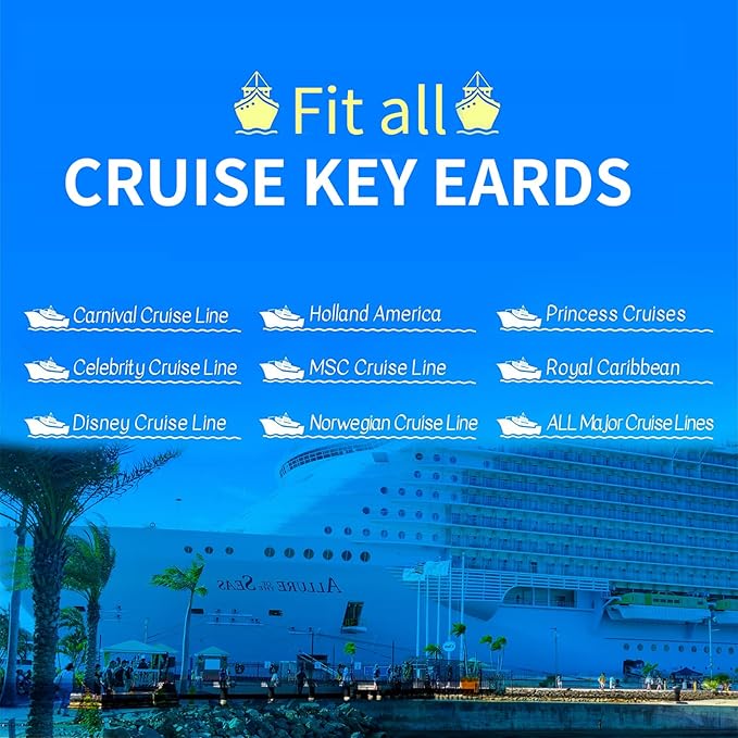 Retractable Waterproof Lanyard with ID Badge Reel Holder & Detachable Buckle for Ships Key Cards, Cruise Essentials & Must Have Accessories (B-4 Colors)