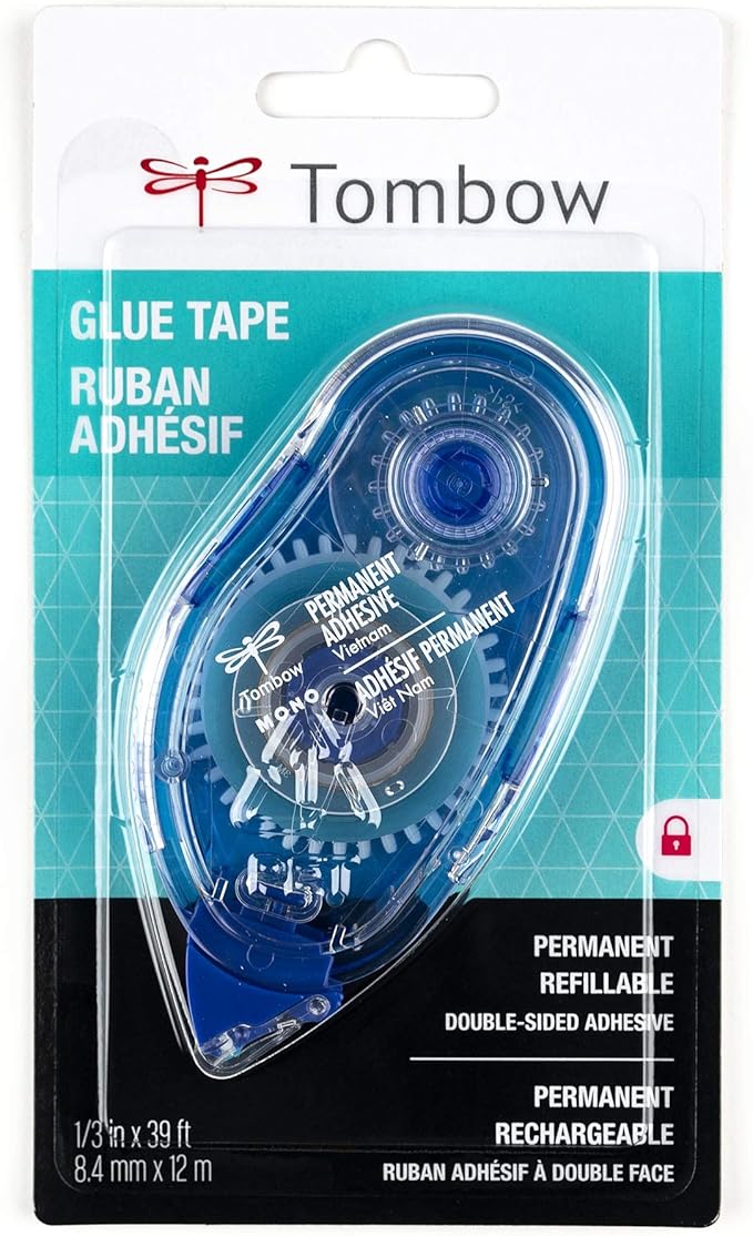 Tombow 62106 MONO Permanent Adhesive Applicator. Easy to Use Tape Runner for Strong, Instant Bond.