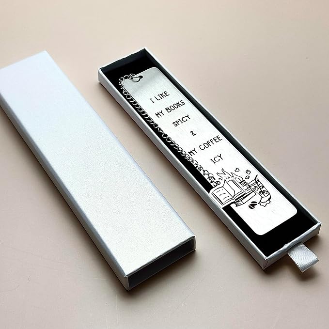 Spicy Book Marks for Reading Women, Friendship Gifts for Women, Coffee Lovers Gift Ideas for Readers, Book Loves, Book Club Gifts, Funny Birthday Gifts, Book Accessories