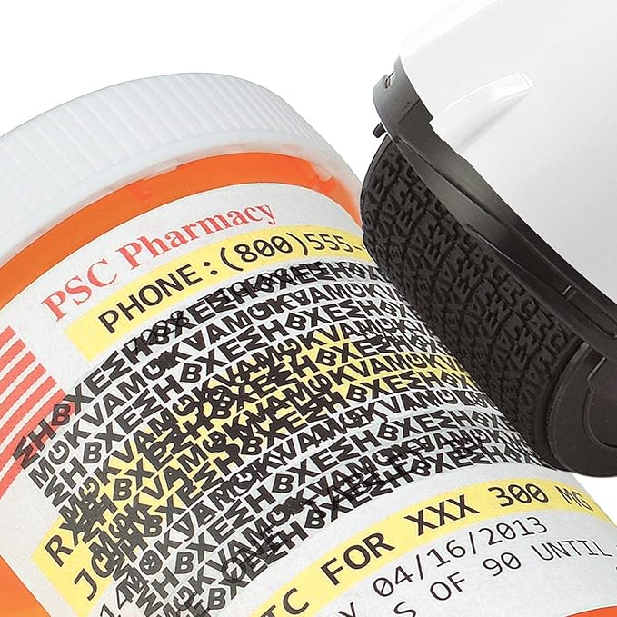 Guard Your ID ADVANCED WIDE Roller Identity Theft Prevention Security Stamp WHITE (38491)