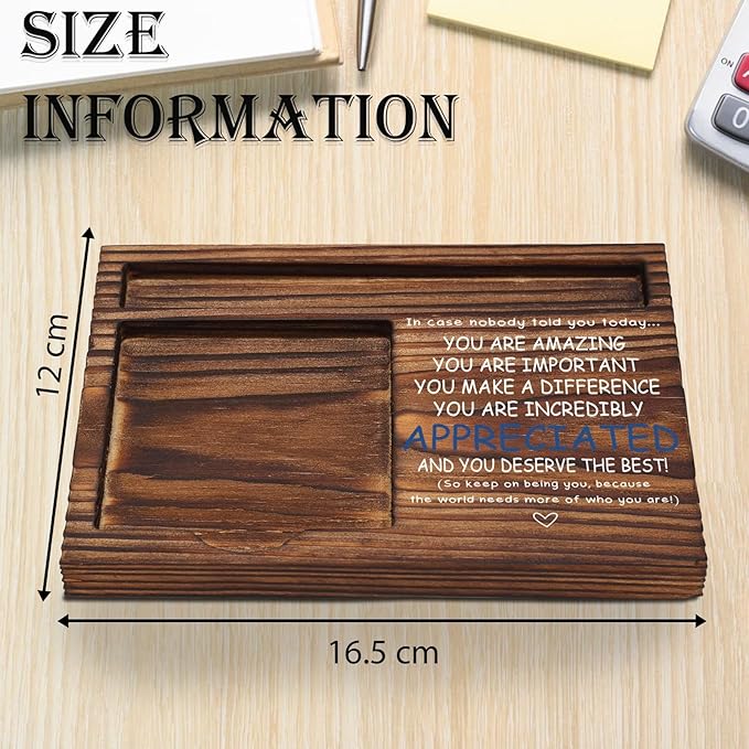 You are Incredibly Appreciated Gifts Desk Self-Stick Note Pad Holders, Appreciation Thank You Gift for Staff Friends Team Healthcare Worker Coworker, Sticky Notes Holder for Desk TZP02