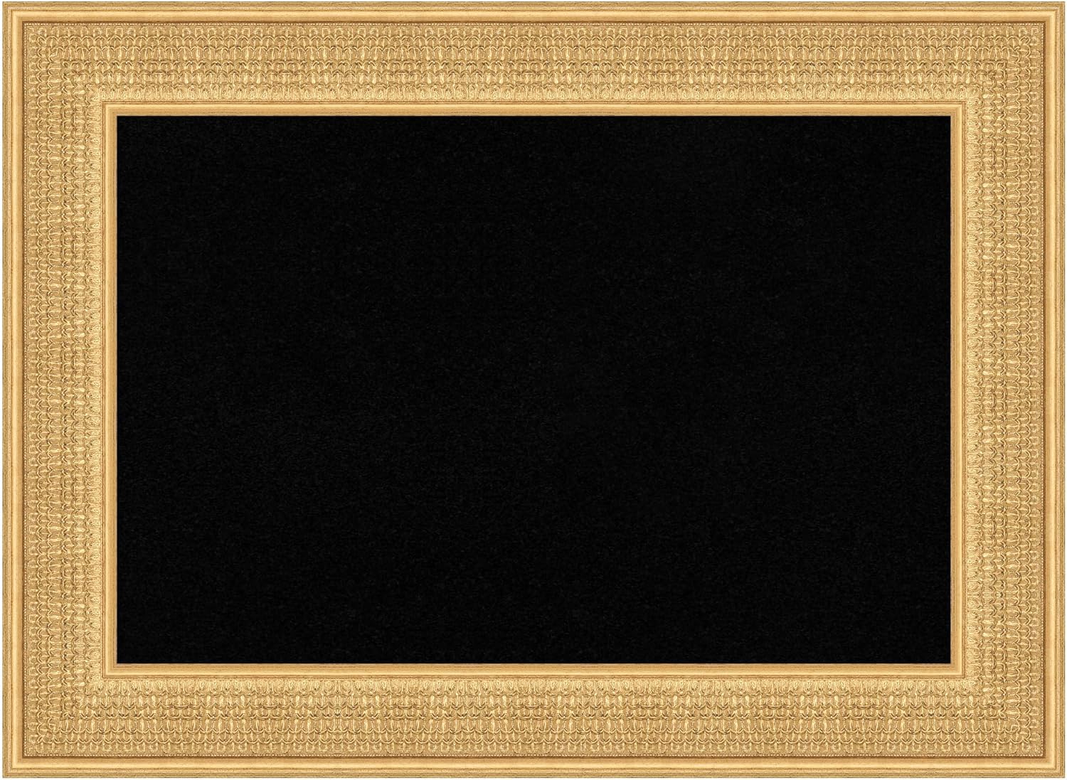 Amanti Art Black Cork Board for Wall, 22x30 Vision Board with Gold Wood Frame, Medium Corkboard Office Decor for Home Organization, Traditional Corkboard Pinboard to Display Items for Home