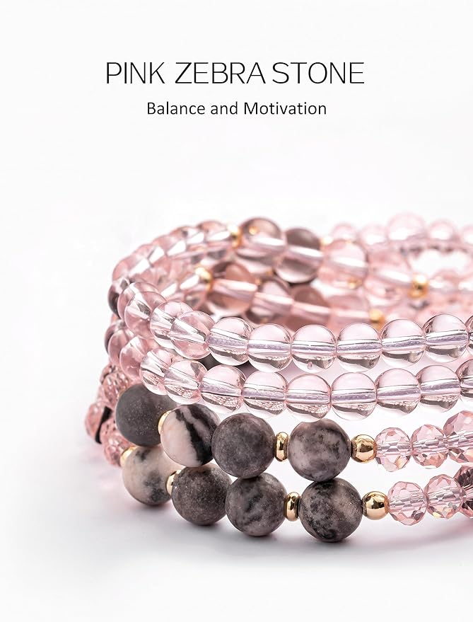 Lanyards for ID Badges and Keys,Natural Stone Beaded Teacher Lanyard for Women,Retractable Lanyard Cute Lanyard