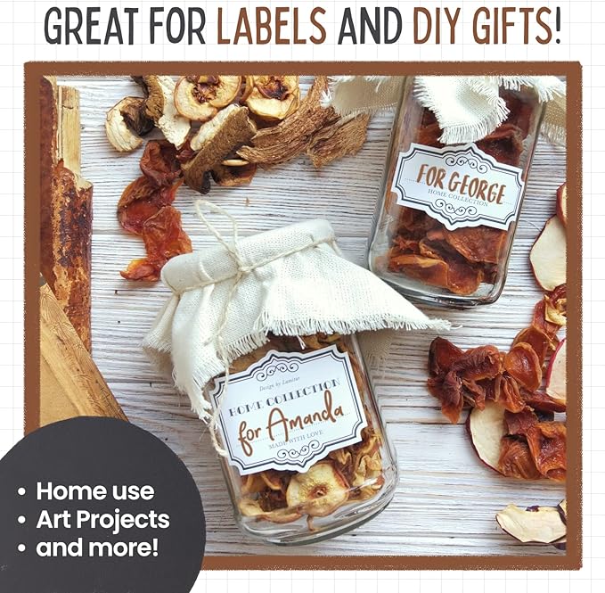 5 Brown Chalkboard Chalk Markers - Brown Dry Erase Markers for Blackboard, Chalkboard Signs, Windows, Glass | Variety Pack - Fine & Jumbo Size Ink Pen (1mm, 3mm, 6mm, 10mm, 15mm)