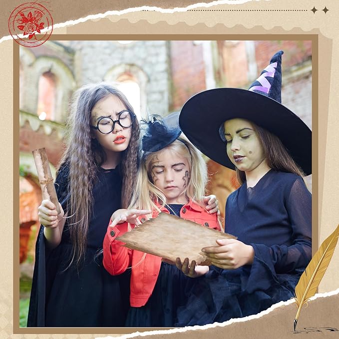 Vintage Writing Invitations Set Includes 100 Letter Antique Scroll Rustic Papers 100 Wax Seal Stickers 3 Strands of Twine for Valentines Mother Stationery Old Medieval Cardstock(5 x 7 Inch)