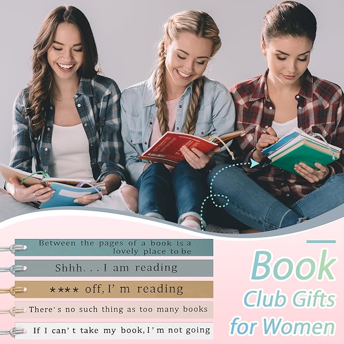 10 Pcs Leather Bookmarks for Book Lover Gifts for Women Pastel Leather Bookmarks for Women Book Lovers Coworker Teens Birthdays Gifts Book Lover Club Teacher Gifts