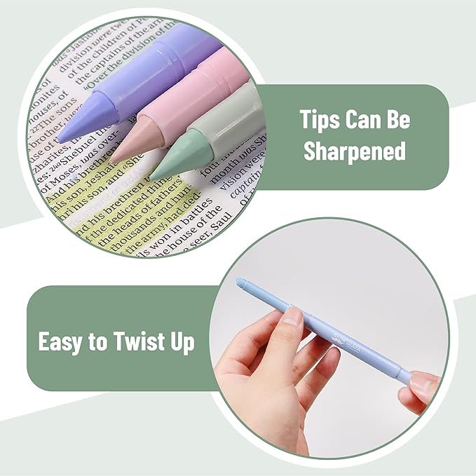 Mr. Pen- Gel Highlighter, 8 Pack, Morandi & Vintage Colors, Bible Highlighters No Bleed, No Bleed Highlighters, Bible Highlighter, Bible Markers, Gel Highlighters for Bibles, Highlighter