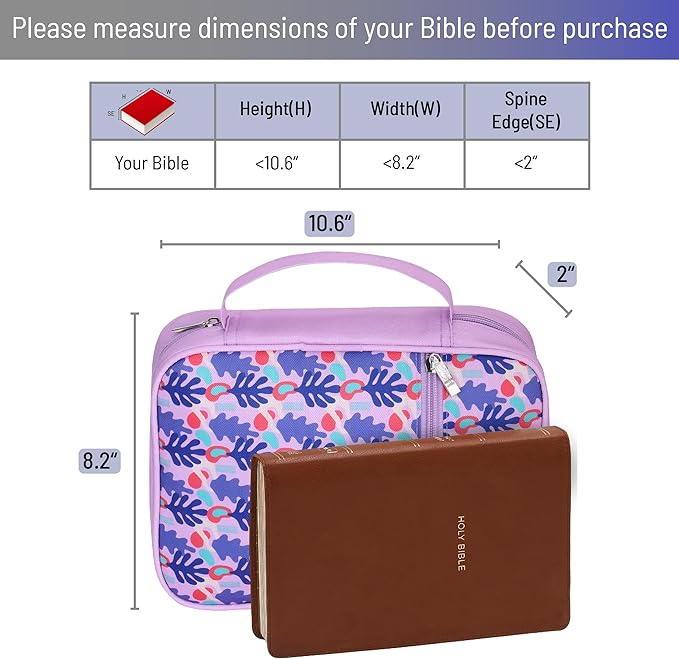 Mr. Pen- Bible Case, Petal Harmony, Bible Covers for Women, Bible Cover, Bible Bag, Bible Covers for Girls, Bible Carrying Case for Women, Bible Holder Case for Women, Christmas Gift