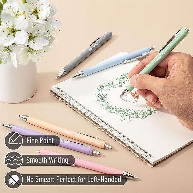 Mr. Pen- Bible Pens, 6 Pack, Assorted Color Pens, Bible Pens No Bleed Through, Bible Journaling Pens No Bleed Pens, Bible Journaling Supplies, No Bleed Bible Pens, Aesthetic Pens, Bible Pen