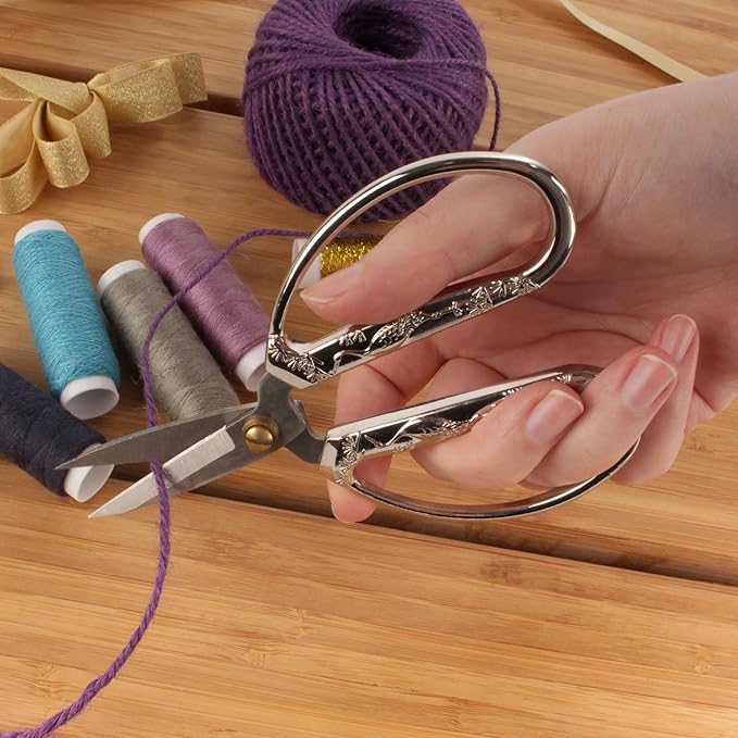 JubileeYarn Crane Motif Small Embroidery Craft Scissors - Assortment - 9 Scissors