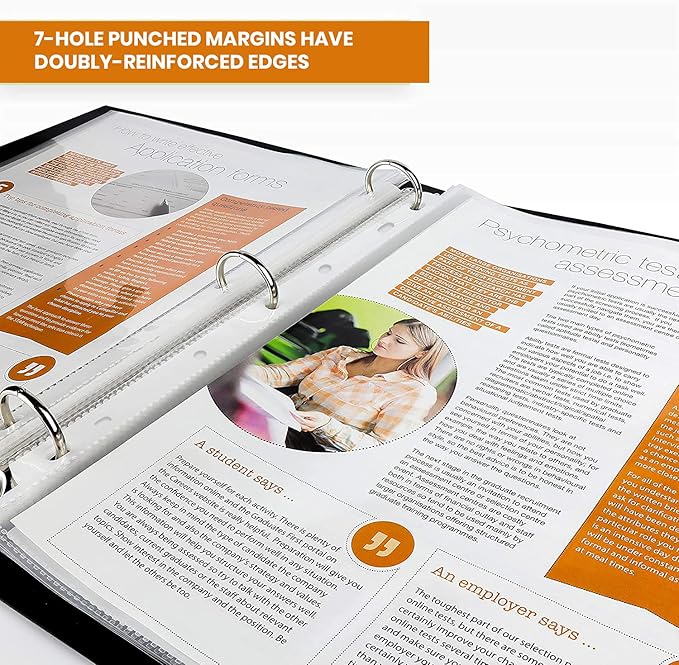 Performore 10 Pack of 8.5 x 14 Legal Size Heavyweight Clear Sheet Protectors, Plastic Legal Paper Sleeves, Clear Archival Quality, Long Sheet Protectors for Binders Documents